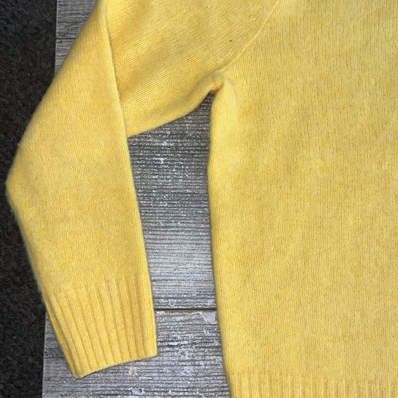 J. Crew 100% wool yellow crewneck sweater - Picture 3 of 6